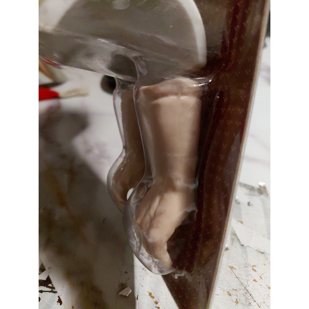 Vintage Rare Darice Porcelain Old Fashioned Make Your Own Santa Head & hands Pcs - Picture 8 of 10